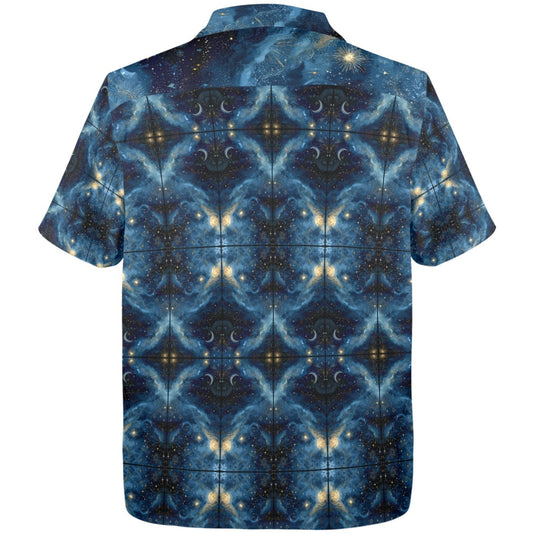 Starry Night Doodle Button Up