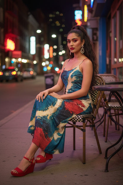 Crimson & Midnight Maxi