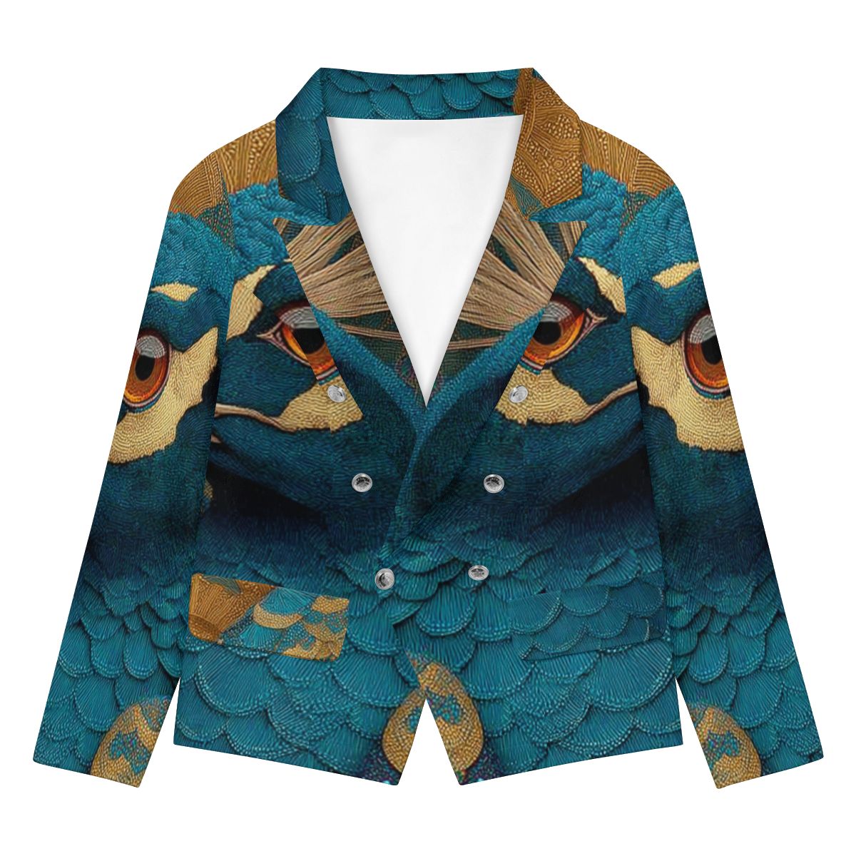 Regal Peacock: The Sovereign Ladies' Blazer