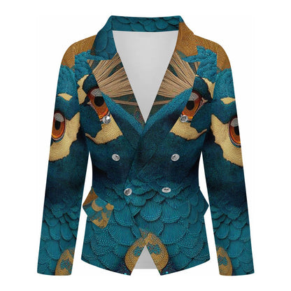 Regal Peacock: The Sovereign Ladies' Blazer