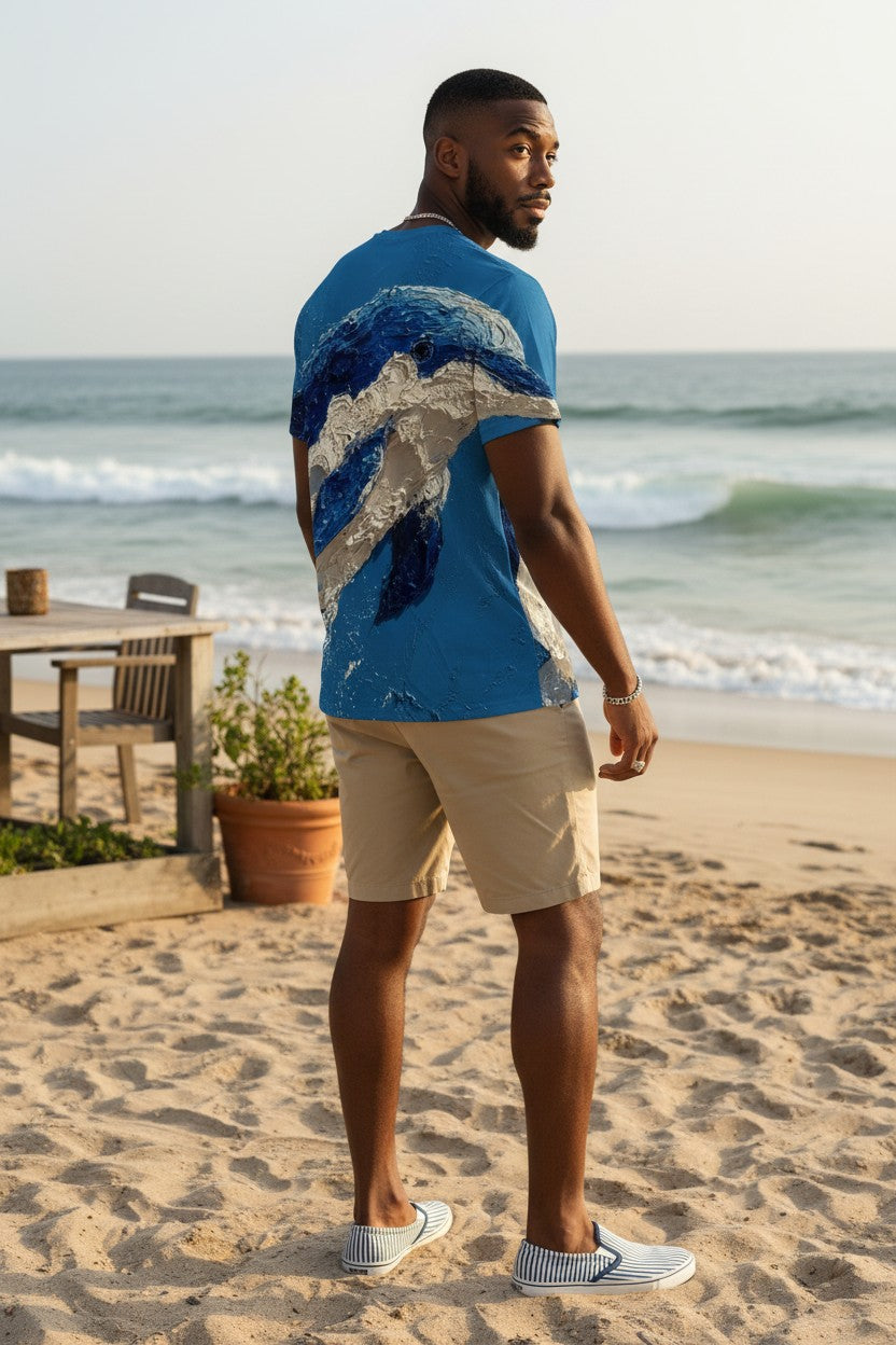 Dolphin Leap: The Infinite Horizon Tee