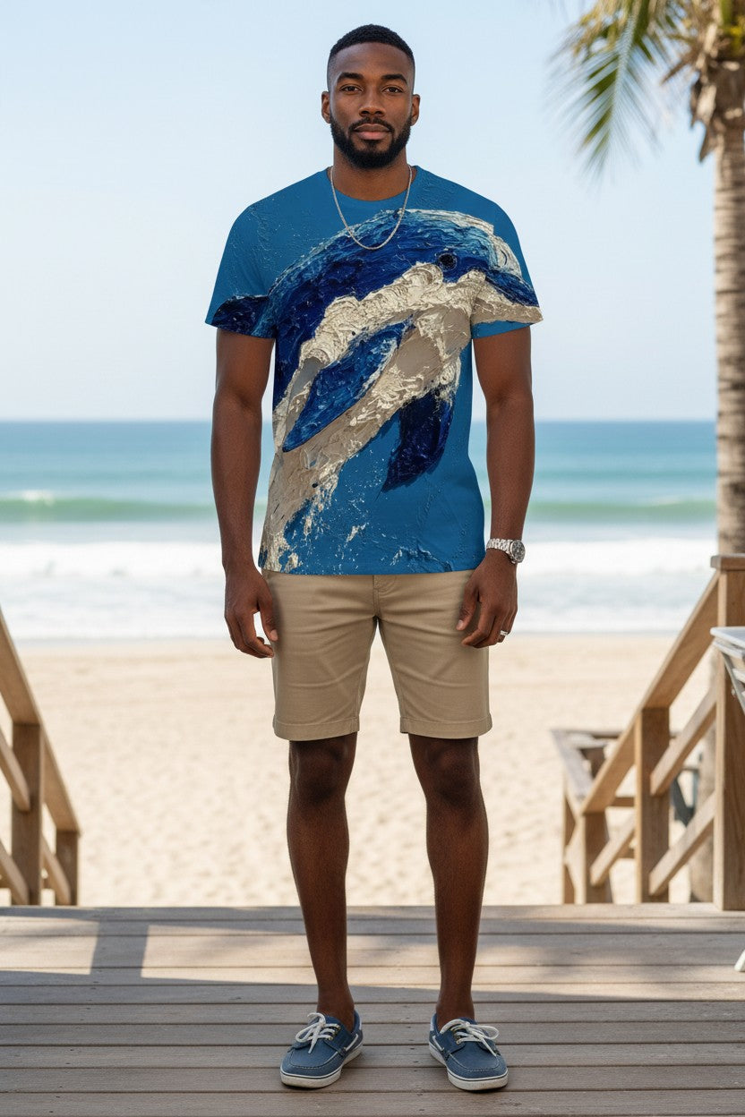 Dolphin Leap: The Infinite Horizon Tee