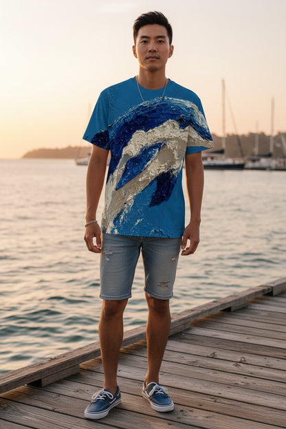 Dolphin Leap: The Infinite Horizon Tee