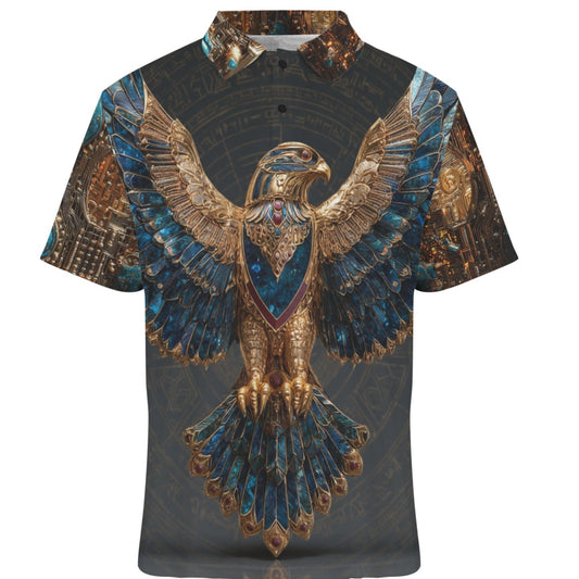 Shirt with an eagle design on a white background