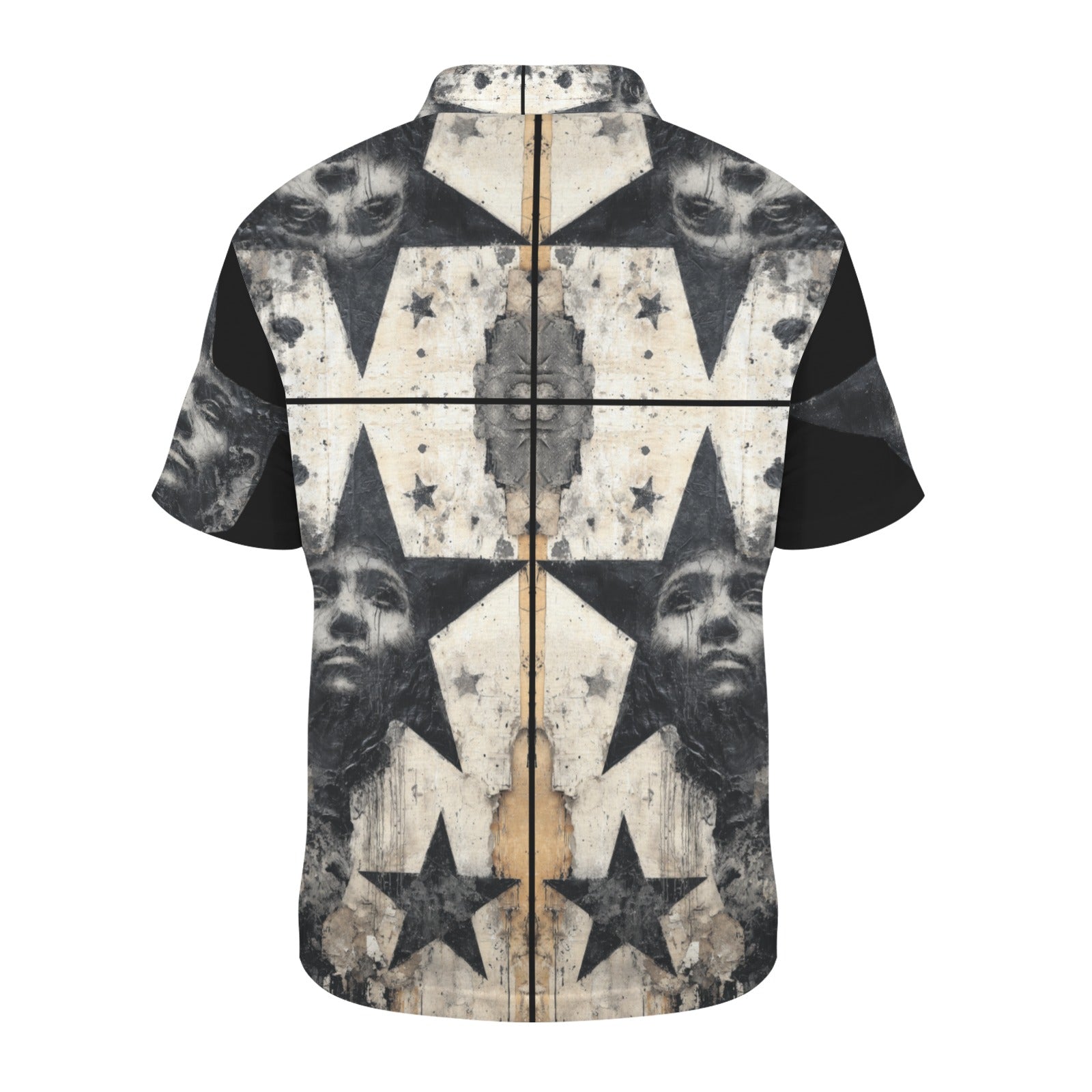 Grunge Star Polo Back View