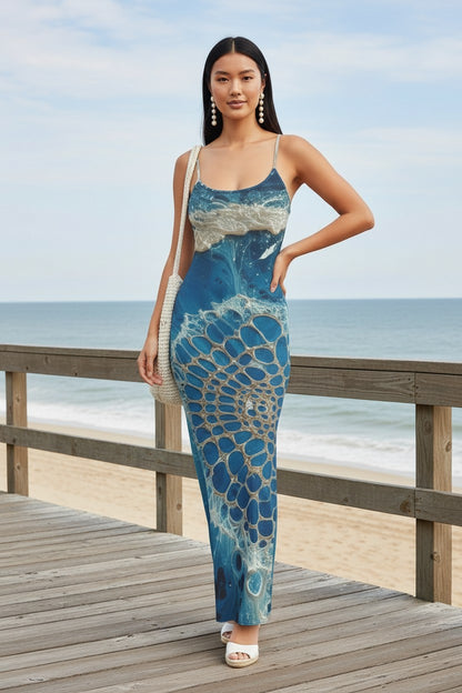 Dreamcatcher Waves: The Deep Sea Serenity Dress