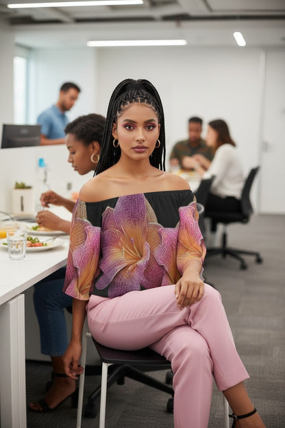 Pink Lilies Top