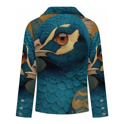 Regal Peacock: The Sovereign Ladies' Blazer