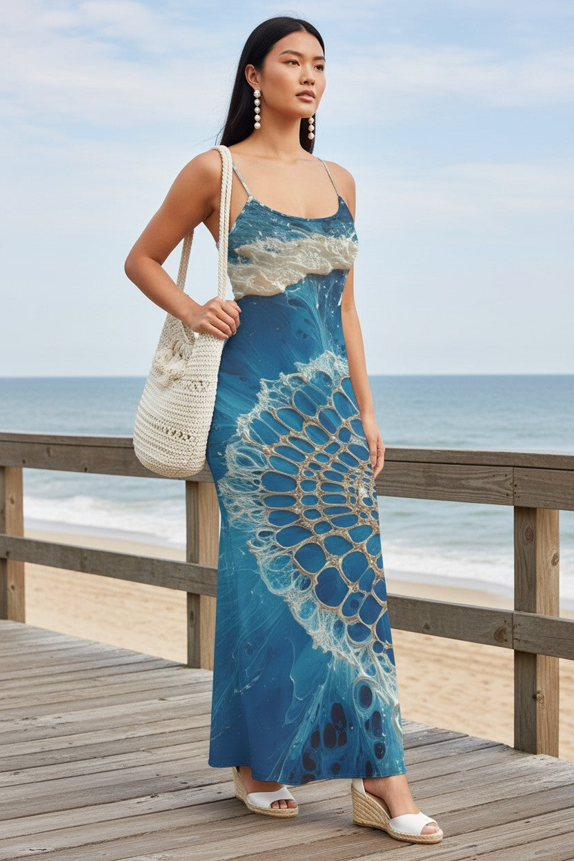 Dreamcatcher Waves: The Deep Sea Serenity Dress