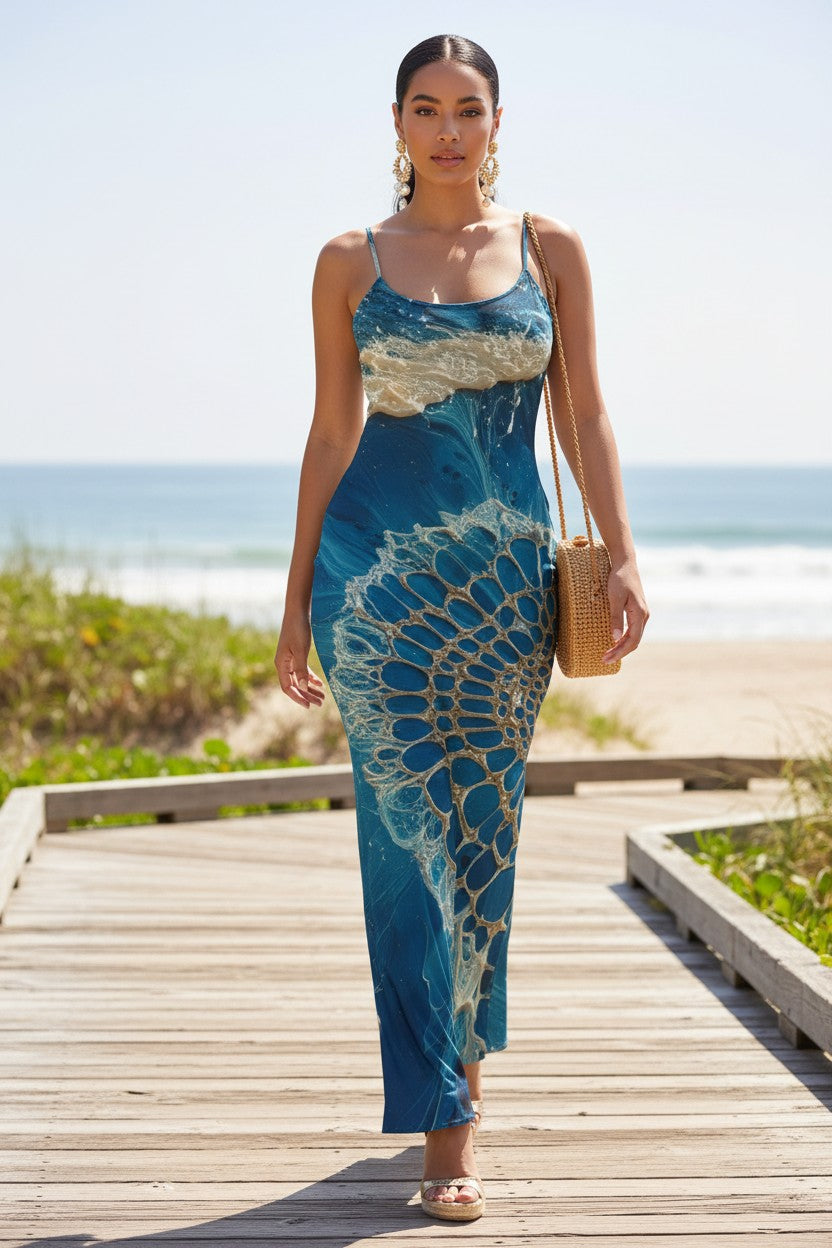 Dreamcatcher Waves: The Deep Sea Serenity Dress