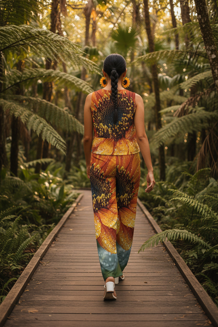 Sunflower Goddess: The Solar Vitality Pant Set