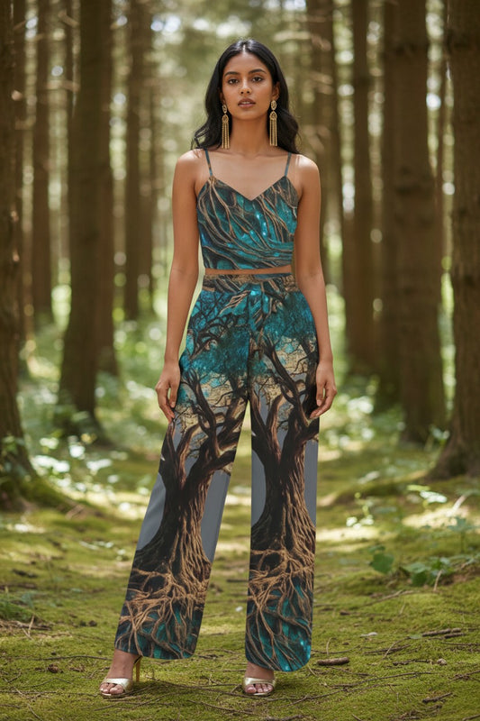 The Trees of Life: Ancestral Roots Shirred Set