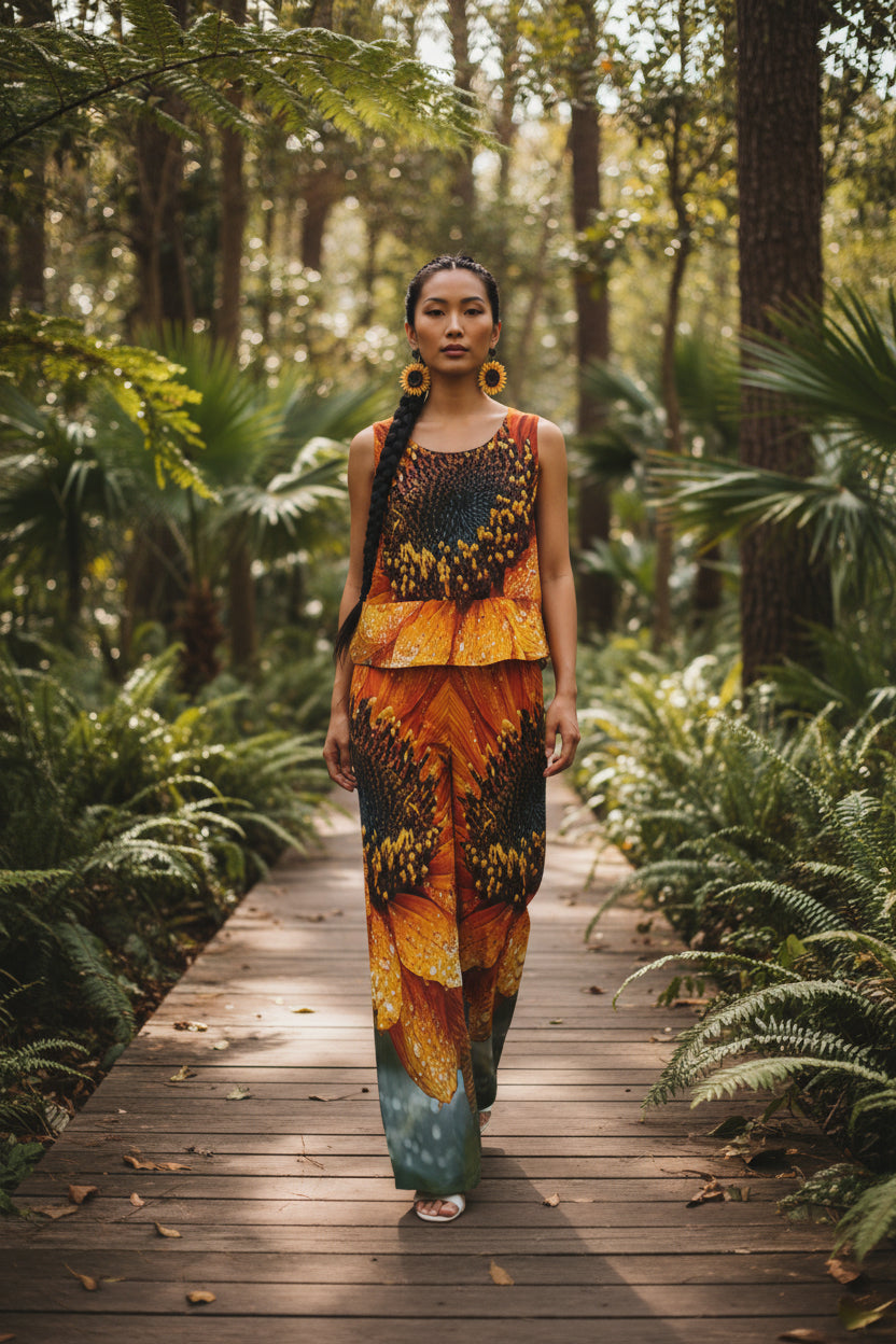 Sunflower Goddess: The Solar Vitality Pant Set