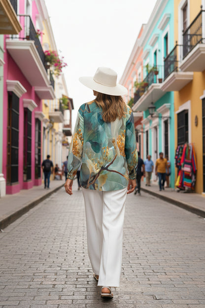 Bloom Shirt: The Versatile Vibe All-Season Blouse