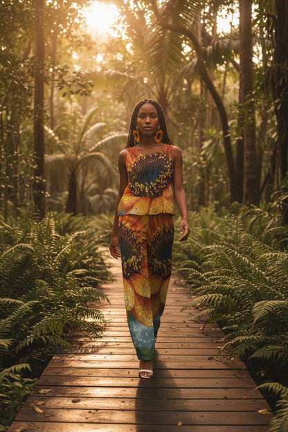 Sunflower Goddess: The Solar Vitality Pant Set