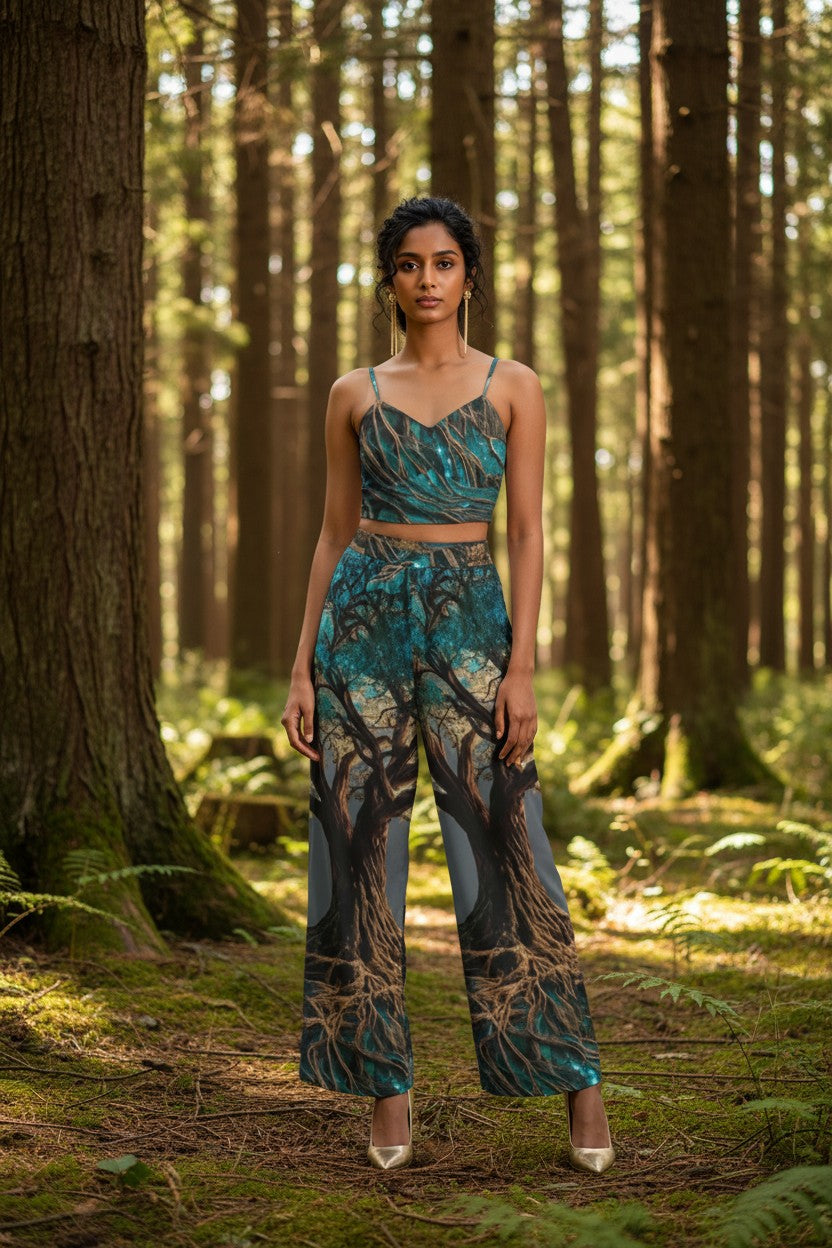 The Trees of Life: Ancestral Roots Shirred Set